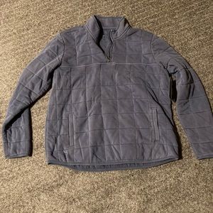 Quilted Dusty Blue Ridgecut Women’s Quarter Zip